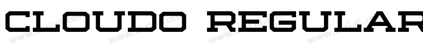 Cloudo Regular字体转换